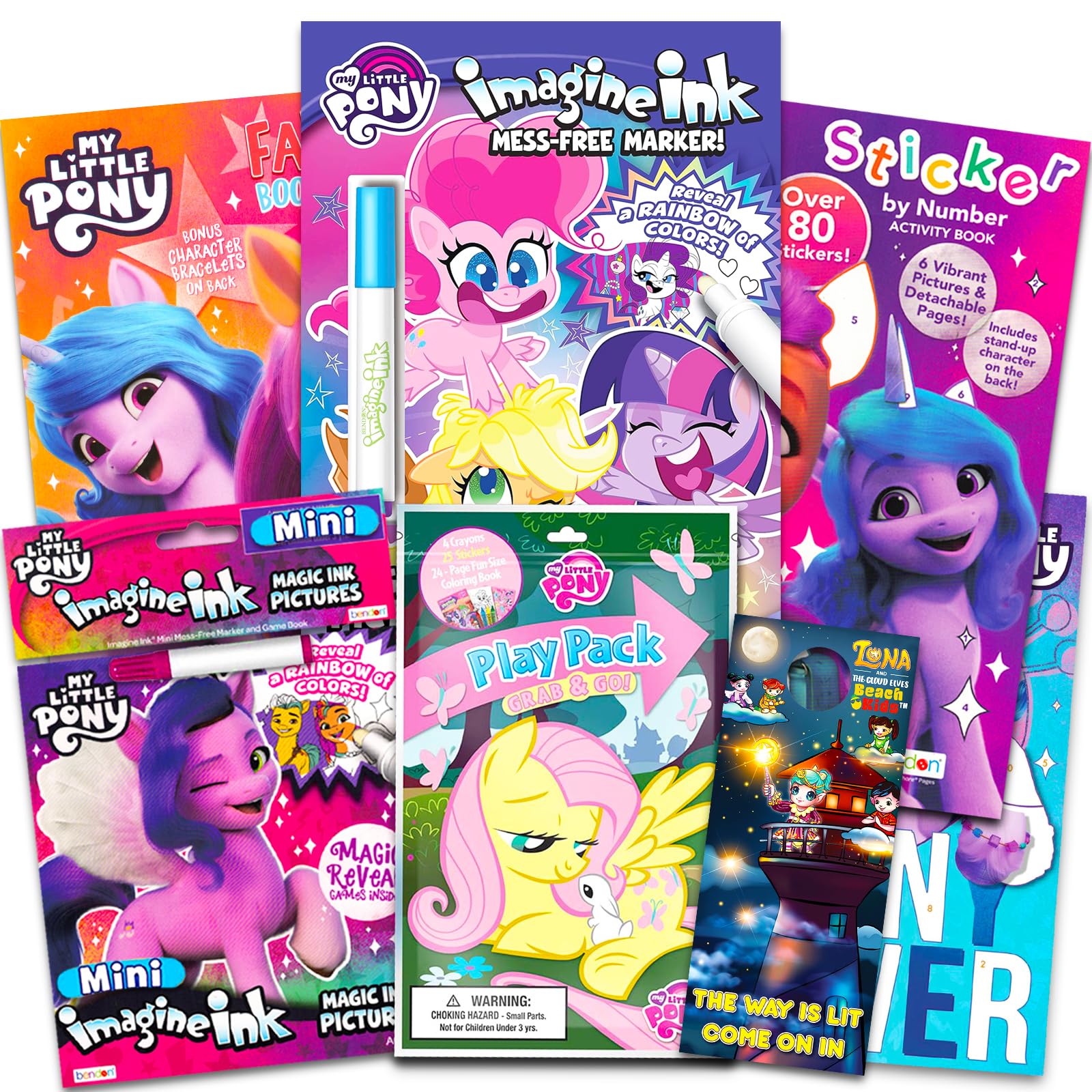 Amazon.com: My Little Pony Coloring Book Super Set - Bundle with 4